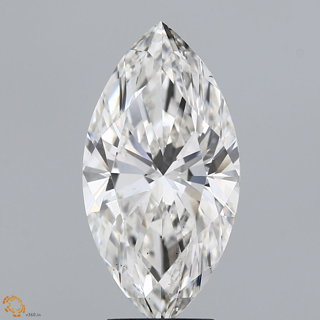4.22 Carat Marquise Lab Grown Diamond, Excellent Polish, G Color, VS2 Clarity