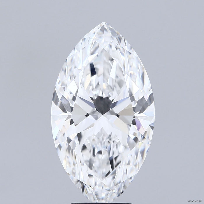 5.07 Carat Marquise Lab Grown Diamond, Excellent Polish, D Color, VS1 Clarity