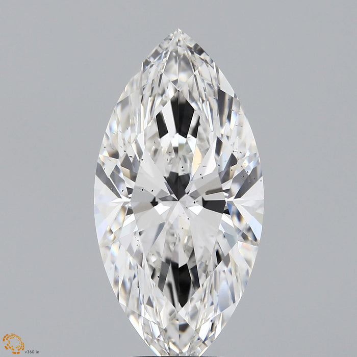 6.01 Carat Marquise Lab Grown Diamond, Excellent Polish, F Color, SI1 Clarity