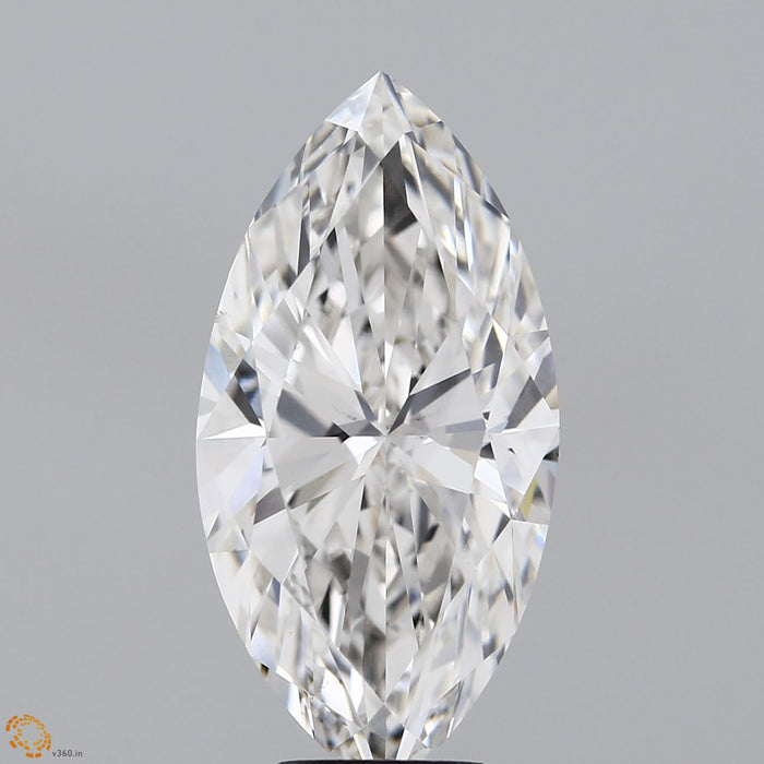 6.07 Carat Marquise Lab Grown Diamond, Excellent Polish, G Color, VS1 Clarity