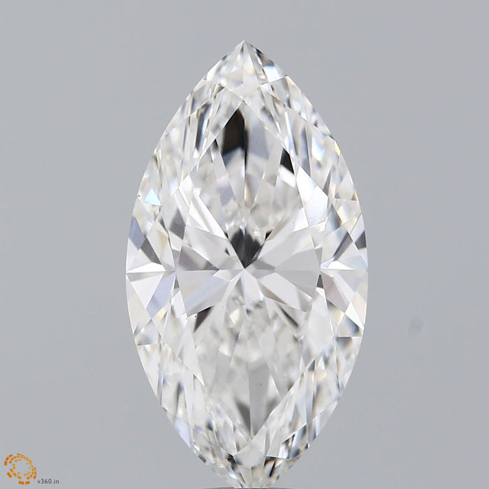 6.13 Carat Marquise Lab Grown Diamond, Excellent Polish, F Color, VS1 Clarity