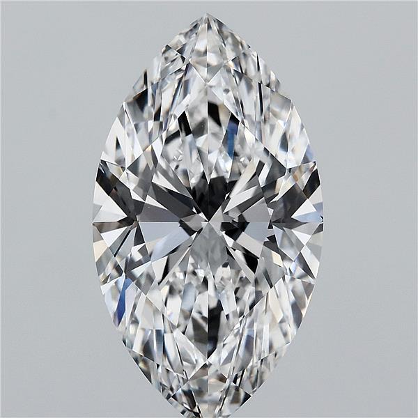 6.52 Carat Marquise Lab Grown Diamond, Excellent Polish, E Color, VVS2 Clarity