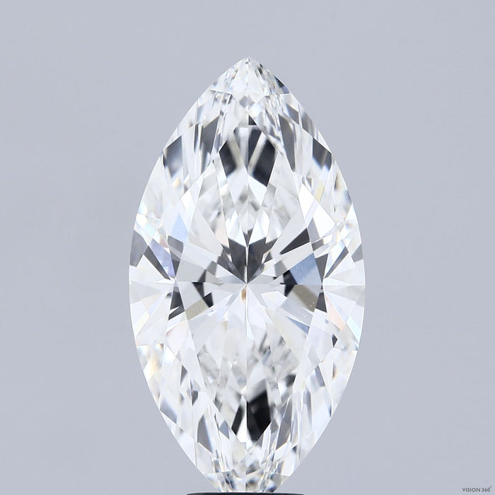 8.02 Carat Marquise Lab Grown Diamond, Excellent Polish, F Color, VVS2 Clarity