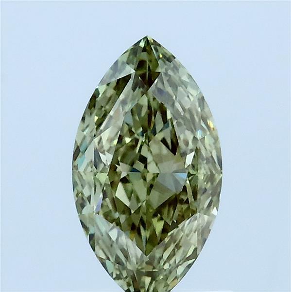 1.01 Carat Marquise Lab Grown Diamond, Fancy Vivid Green Color, VVS2 Clarity