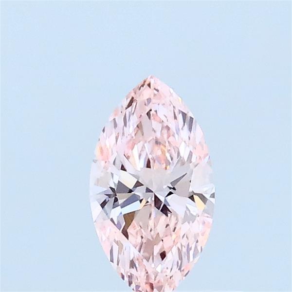 0.30 Carat Marquise Lab Grown Diamond, Fancy Vivid Pink Color, VVS2 Clarity