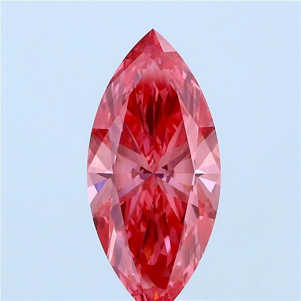 2.00 Carat Marquise Lab Grown Diamond, Fancy Vivid Pink Color, VVS2 Clarity