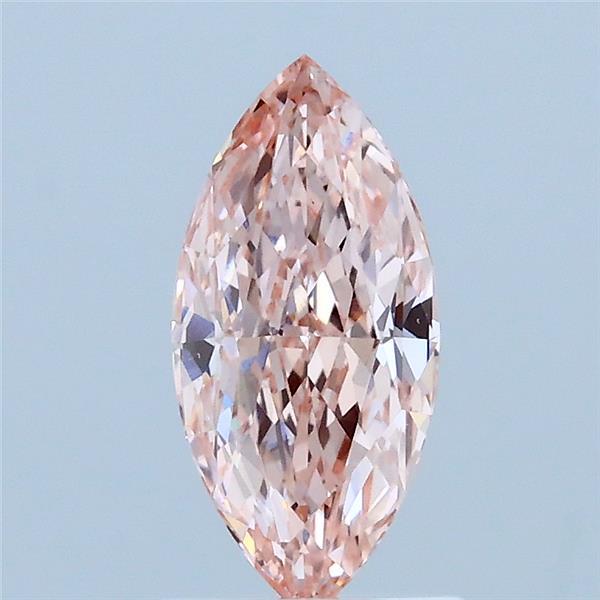 0.99 Carat Marquise Lab Grown Diamond, Fancy Intense Pink Color, VS1 Clarity