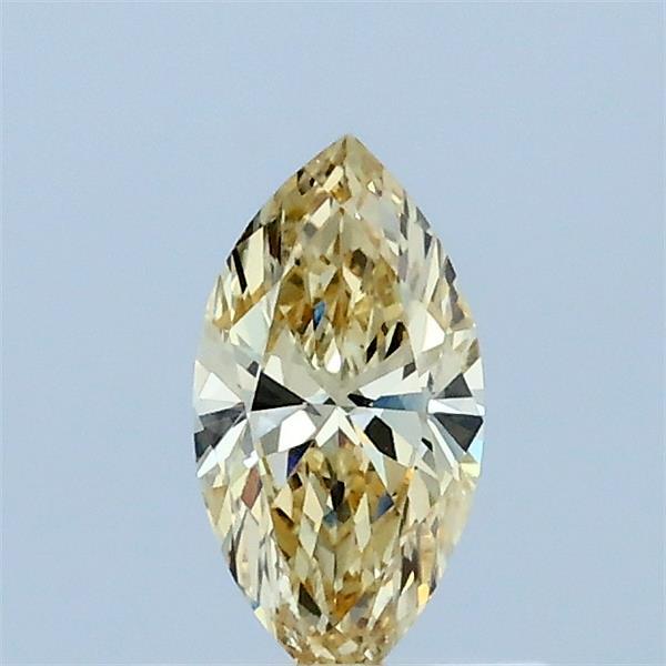 0.36 Carat Marquise Lab Grown Diamond, Fancy Yellow Color, VVS2 Clarity