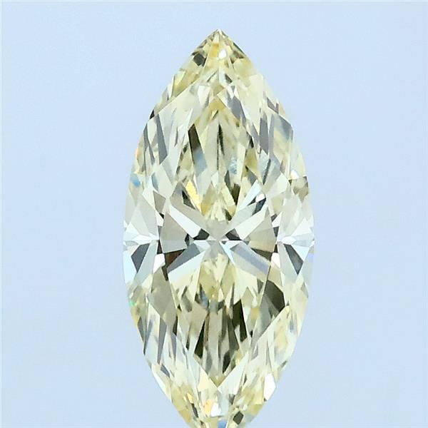 1.03 Carat Marquise Lab Grown Diamond, Fancy Yellow Color, VS1 Clarity