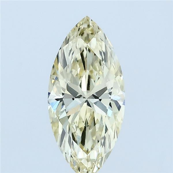 1.00 Carat Marquise Lab Grown Diamond, Fancy Yellow Color, VVS2 Clarity