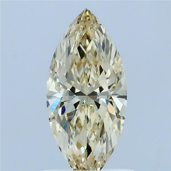 1.03 Carat Marquise Lab Grown Diamond, Fancy Yellow Color, VS1 Clarity