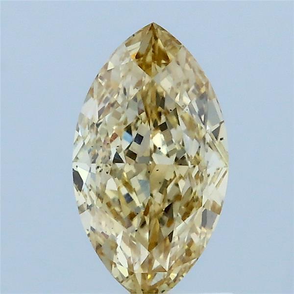 1.01 Carat Marquise Lab Grown Diamond, Fancy Yellow Color, VS2 Clarity
