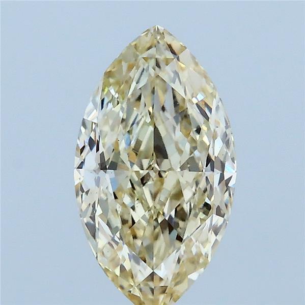 1.54 Carat Marquise Lab Grown Diamond, Light Yellow Color, VS1 Clarity