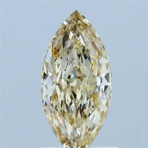 1.01 Carat Marquise Lab Grown Diamond, Fancy Light Yellow Color, VS1 Clarity