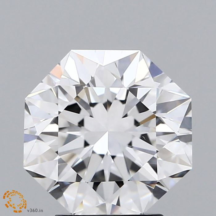 3.01 Carat Octagon Lab Grown Diamond, Excellent Polish, F Color, VS1 Clarity