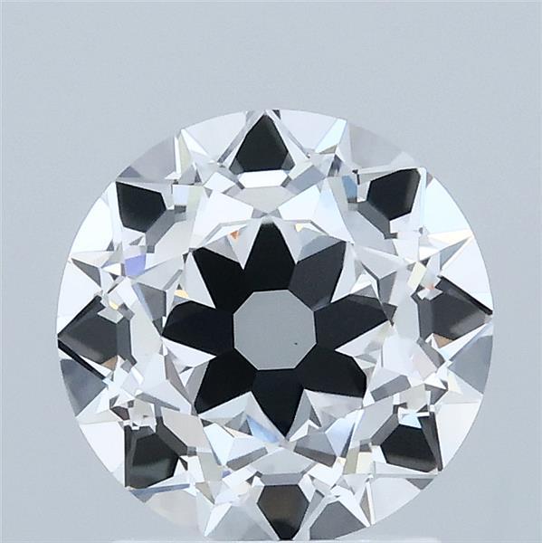 1.96 Carat Old European Cut Lab Grown Diamond, Excellent Polish, D Color, VVS2 Clarity