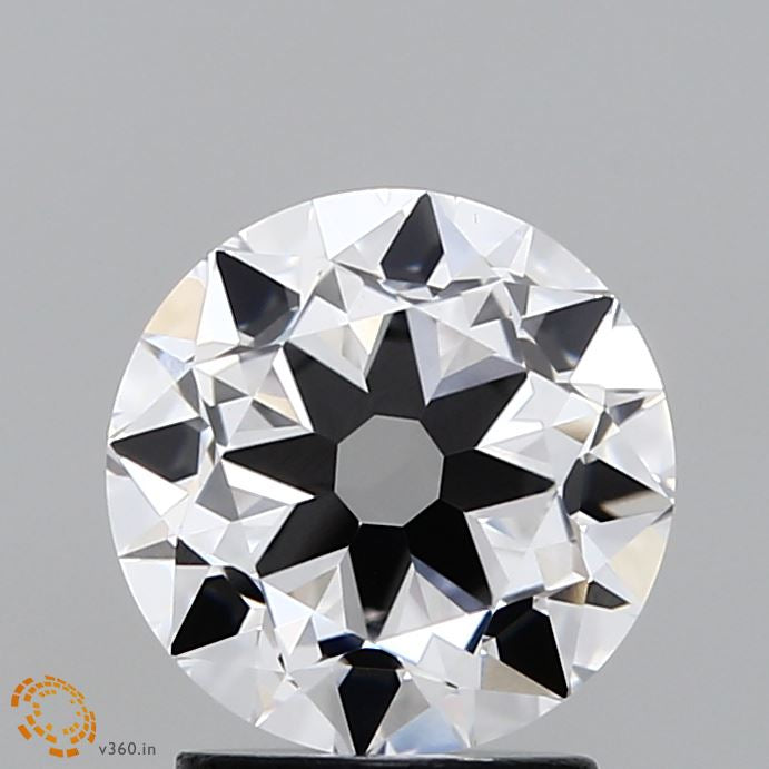 2.00 Carat Old European Cut Lab Grown Diamond, Excellent Polish, D Color, VVS2 Clarity