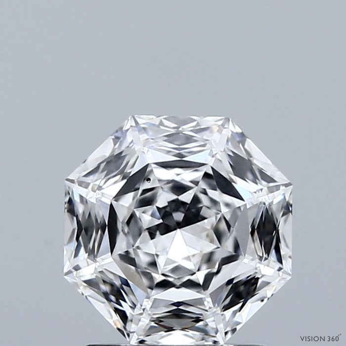 1.67 Carat Octagonal Modified Brilliant Lab Grown Diamond, Excellent Polish, D Color, VS2 Clarity