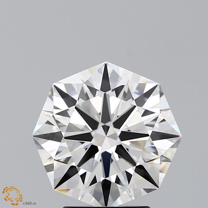3.04 Carat Octagonal Modified Brilliant Lab Grown Diamond, Excellent Polish, G Color, VS1 Clarity