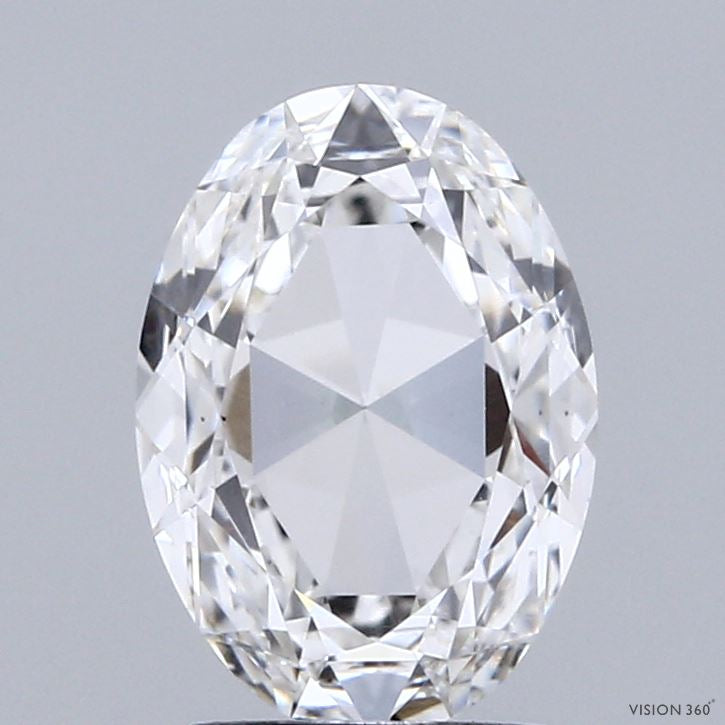 1.89 Carat Oval Mixed Cut Lab Grown Diamond, Excellent Polish, F Color, VS1 Clarity