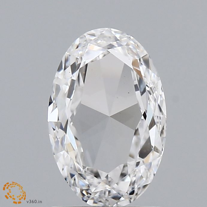 1.10 Carat Oval Rose Lab Grown Diamond, Very Good Polish, D Color, VS1 Clarity
