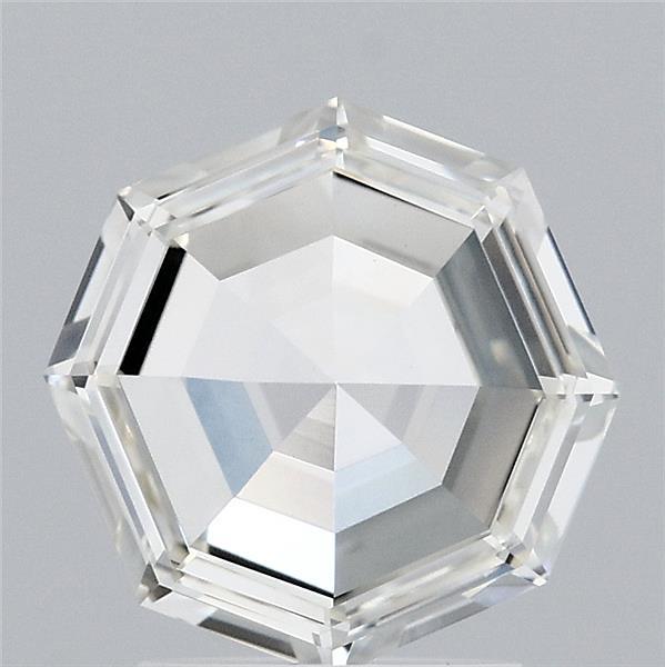 1.82 Carat Octagonal Step Cut Lab Grown Diamond, Excellent Polish, I Color, VVS2 Clarity