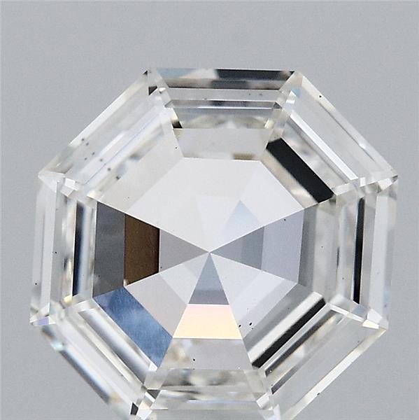 2.07 Carat Octagonal Step Cut Lab Grown Diamond, Excellent Polish, H Color, VS2 Clarity