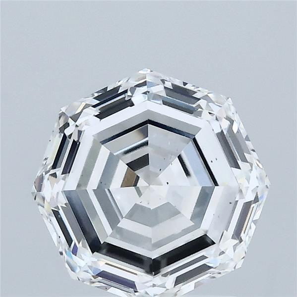 2.14 Carat Octagonal Step Cut Lab Grown Diamond, Excellent Polish, E Color, VS2 Clarity