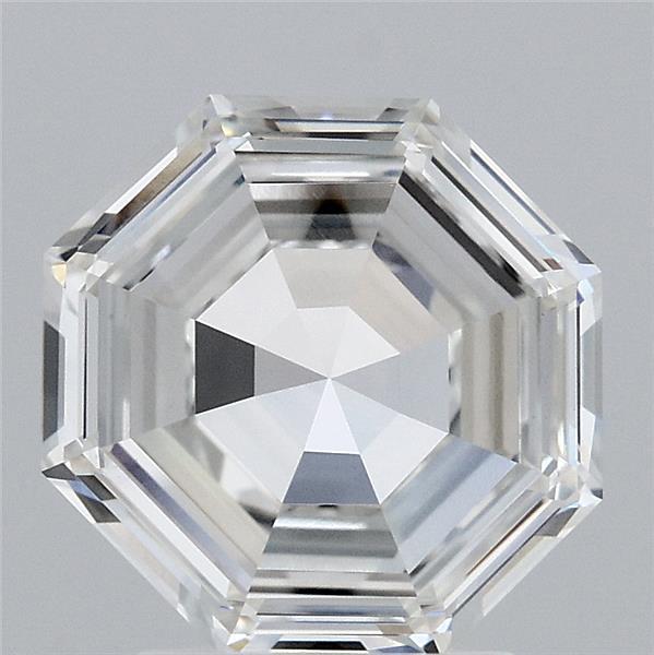 2.20 Carat Octagonal Step Cut Lab Grown Diamond, Excellent Polish, F Color, VVS2 Clarity