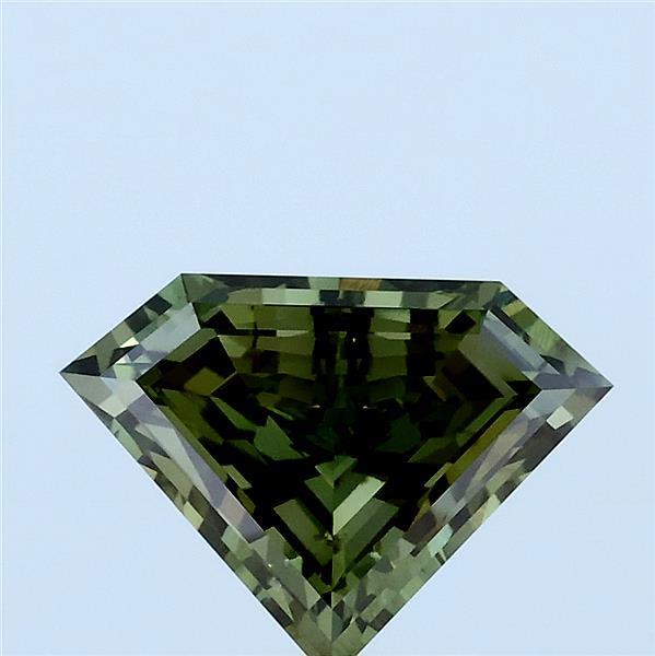 1.50 Carat Other Lab Grown Diamond, Fancy Vivid Green Color, VS2 Clarity