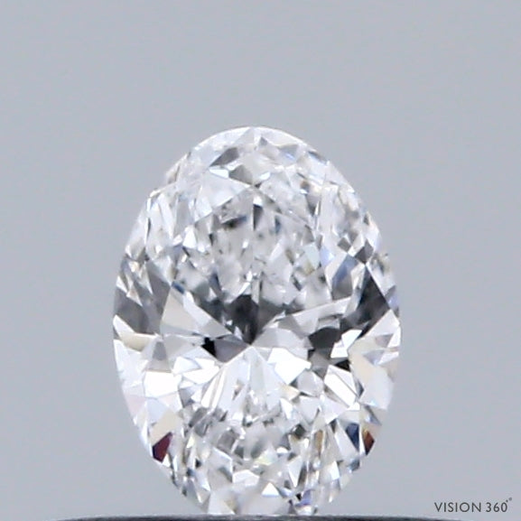 0.30 Carat Oval Lab Grown Diamond, Very Good Polish, D Color, VVS1 Clarity