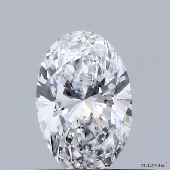 0.32 Carat Oval Lab Grown Diamond, Very Good Polish, D Color, VS1 Clarity