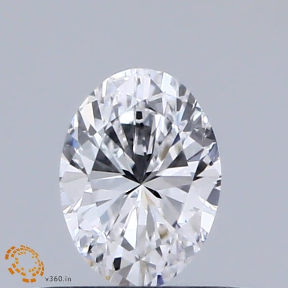 0.32 Carat Oval Lab Grown Diamond, Very Good Polish, D Color, VVS1 Clarity