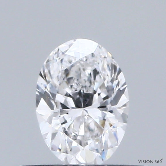 0.33 Carat Oval Lab Grown Diamond, Very Good Polish, D Color, VS1 Clarity