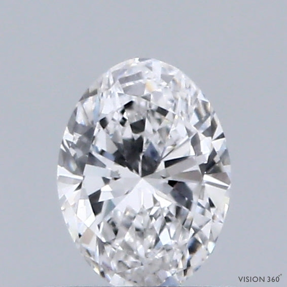 0.33 Carat Oval Lab Grown Diamond, Very Good Polish, D Color, VS1 Clarity