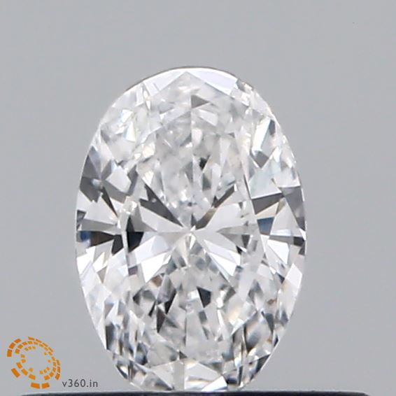 0.33 Carat Oval Lab Grown Diamond, Very Good Polish, D Color, VS1 Clarity