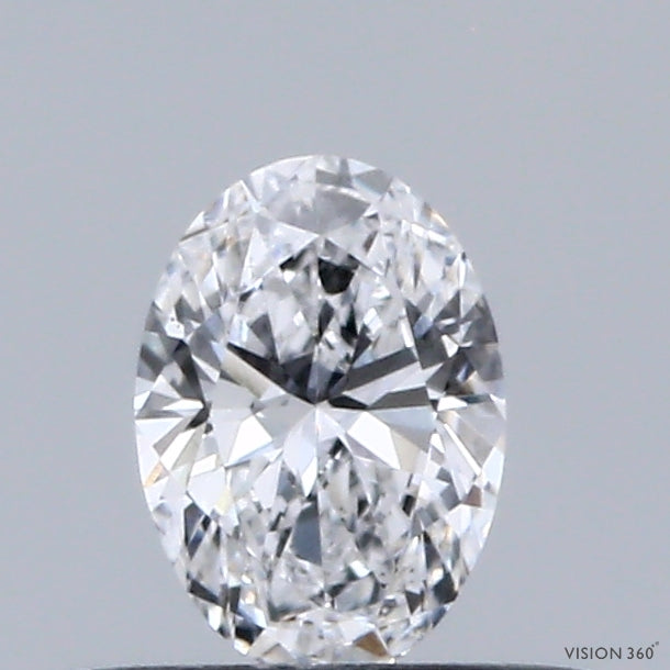 0.34 Carat Oval Lab Grown Diamond, Very Good Polish, D Color, VS1 Clarity
