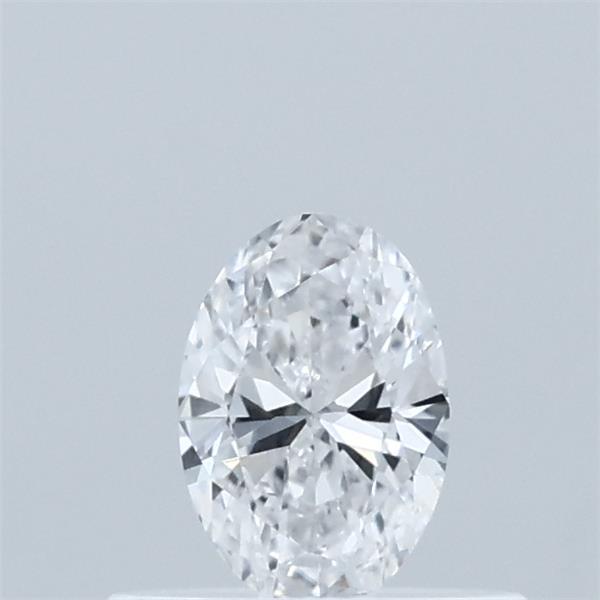 0.34 Carat Oval Lab Grown Diamond, Very Good Polish, D Color, VVS2 Clarity