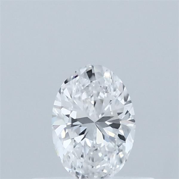 0.35 Carat Oval Lab Grown Diamond, Very Good Polish, D Color, VVS2 Clarity