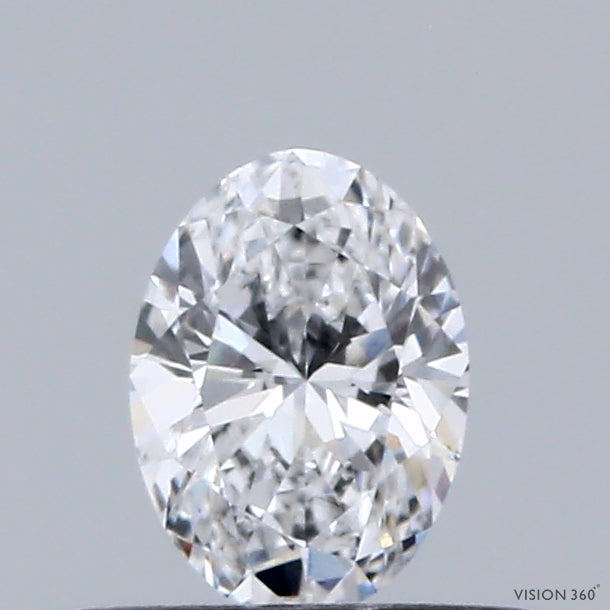 0.36 Carat Oval Lab Grown Diamond, Very Good Polish, D Color, VS1 Clarity