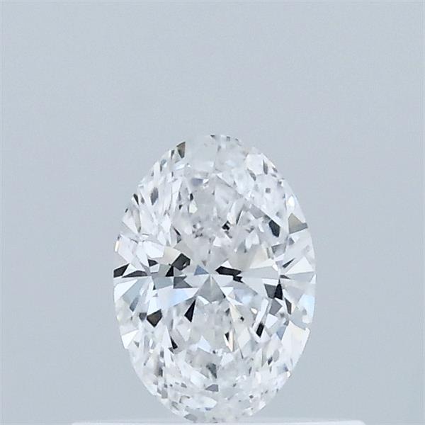 0.36 Carat Oval Lab Grown Diamond, Very Good Polish, D Color, VVS2 Clarity