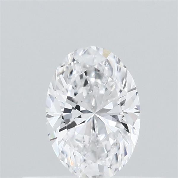 0.36 Carat Oval Lab Grown Diamond, Very Good Polish, D Color, VVS2 Clarity