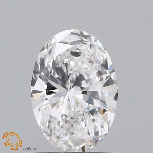 0.37 Carat Oval Lab Grown Diamond, Very Good Polish, D Color, VS1 Clarity