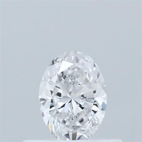 0.38 Carat Oval Lab Grown Diamond, Very Good Polish, D Color, VVS2 Clarity