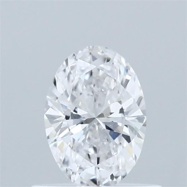 0.54 Carat Oval Lab Grown Diamond, Excellent Polish, D Color, VVS2 Clarity