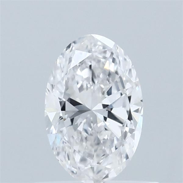 0.55 Carat Oval Lab Grown Diamond, Very Good Polish, D Color, VVS2 Clarity