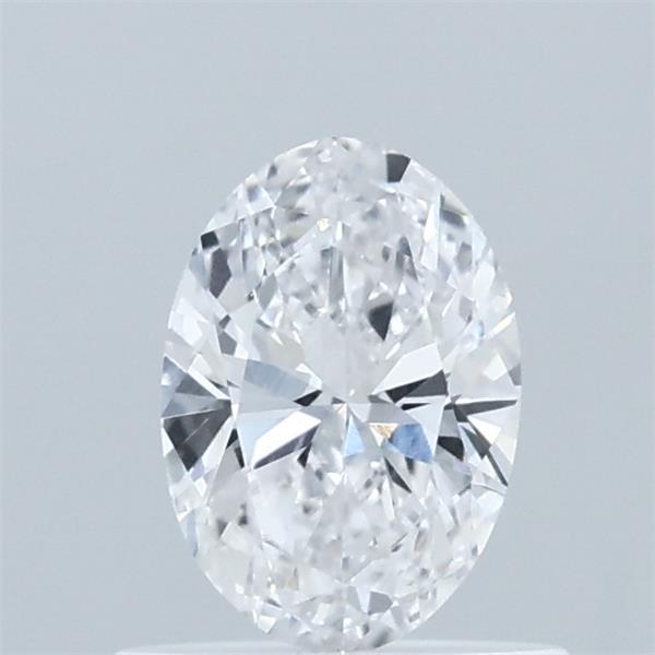0.55 Carat Oval Lab Grown Diamond, Very Good Polish, D Color, VVS2 Clarity