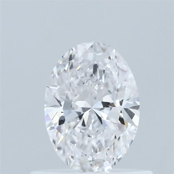 0.55 Carat Oval Lab Grown Diamond, Very Good Polish, D Color, VVS2 Clarity