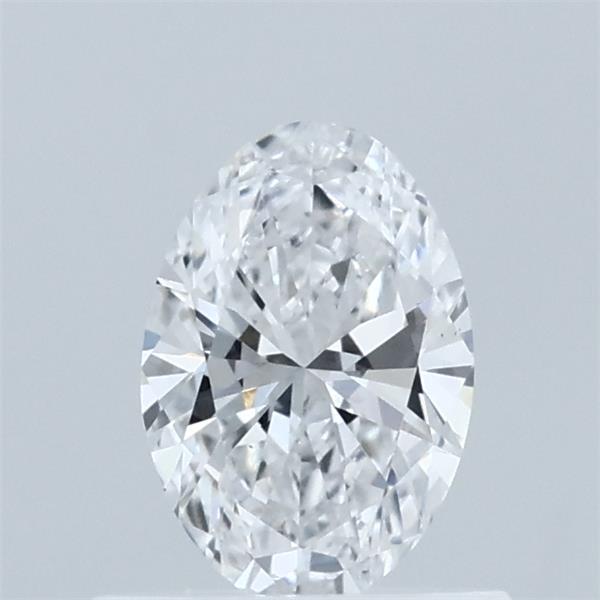 0.57 Carat Oval Lab Grown Diamond, Very Good Polish, D Color, VS1 Clarity