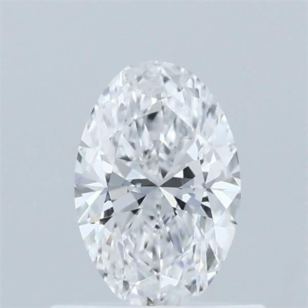 0.57 Carat Oval Lab Grown Diamond, Very Good Polish, D Color, VVS2 Clarity